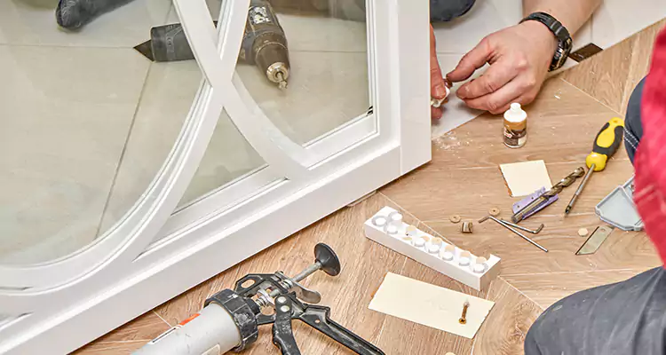 Interior Patio Door Casing Repair in Myrtle Grove, FL